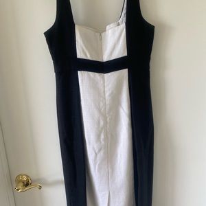 Calvin black and white straight dress. No stretch. Size 6